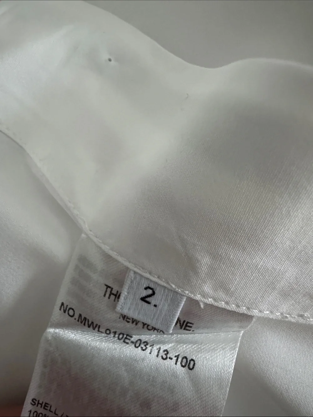 Thom Browne White Long-Sleeve Cotton Dress Shirt with Red Inner Placket Accent - Picture 6 of 6